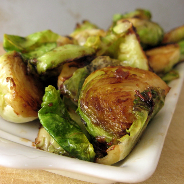 Smoky Caramelized Brussels Sprouts